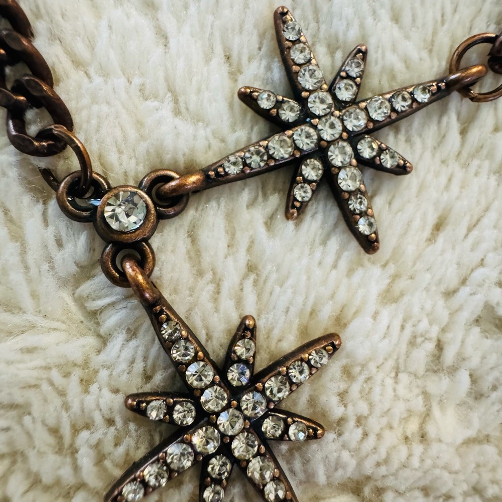 Dark Starburst Pendant Whimsigoth Fairy Vintage Inspired Necklace Witchy Goth - Picture 8 of 9